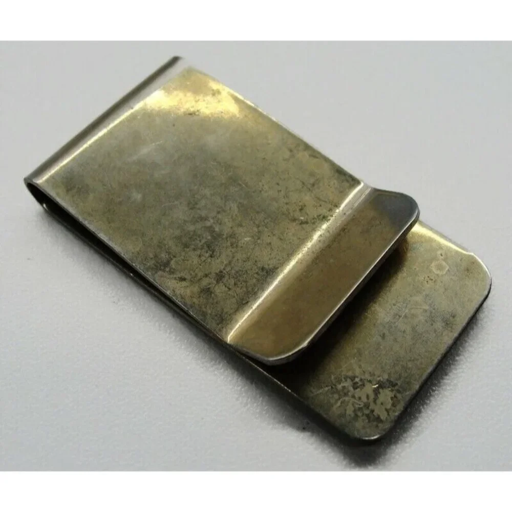 Money Clip Olympics Gold Tone Credit Card Cash ID Holder
